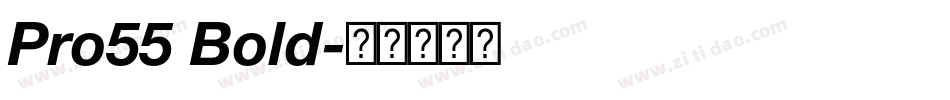Pro55 Bold字体转换